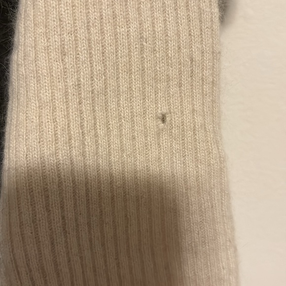 Stylish Gray and Cream Knit Dress - Picture 5 of 9